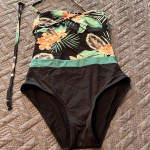 SKYE strapless multi colored bathing suit size xs